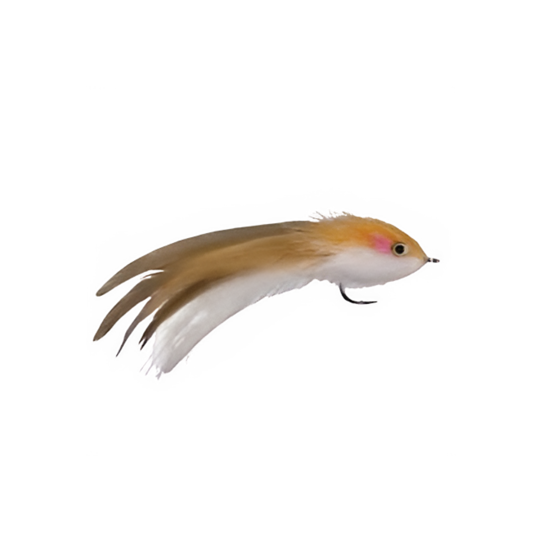 KINKY MUDDLER TAN & WHITE