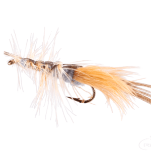 Clouser Crayfish bass fishing fly – a weighted, palmered hackle design that imitates crayfish, perfect for targeting bass in rocky bottom structures.