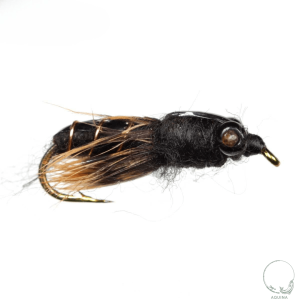Dragon Fly Nymph Black Beadhead fishing fly – trout and bass dragonfly larvae imitation fly pattern wholesale dozen
