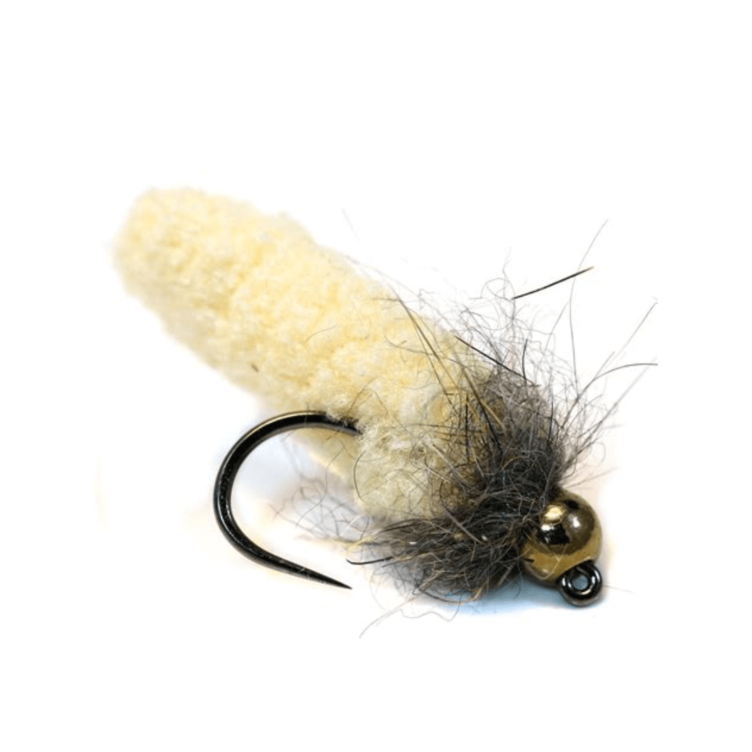 Hand-tied Adams Parachute dry fly with white post